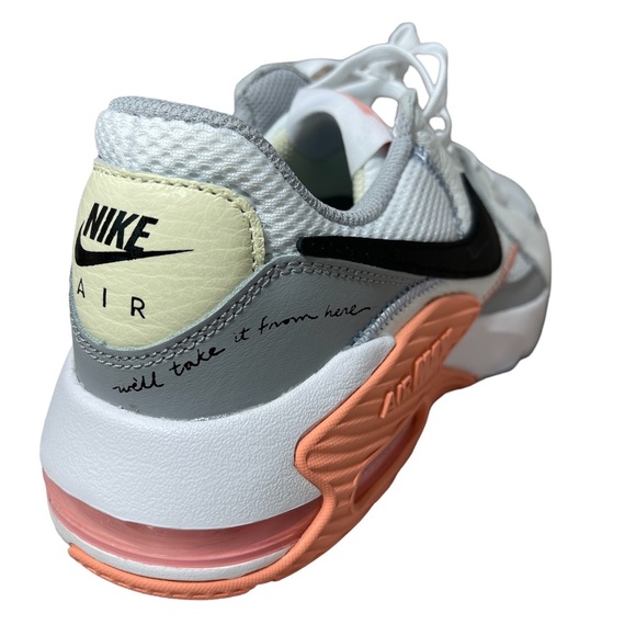 ⚡️SOLD⚡️Nike Air Max Excee Sneakers White Black Coral Pink Shoes women US Size 8 - Picture 12 of 16